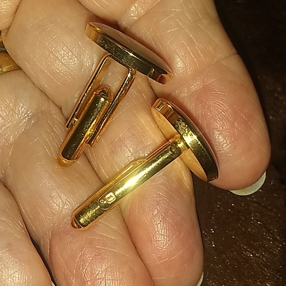 mocha cufflinks set - Picture 2 of 4